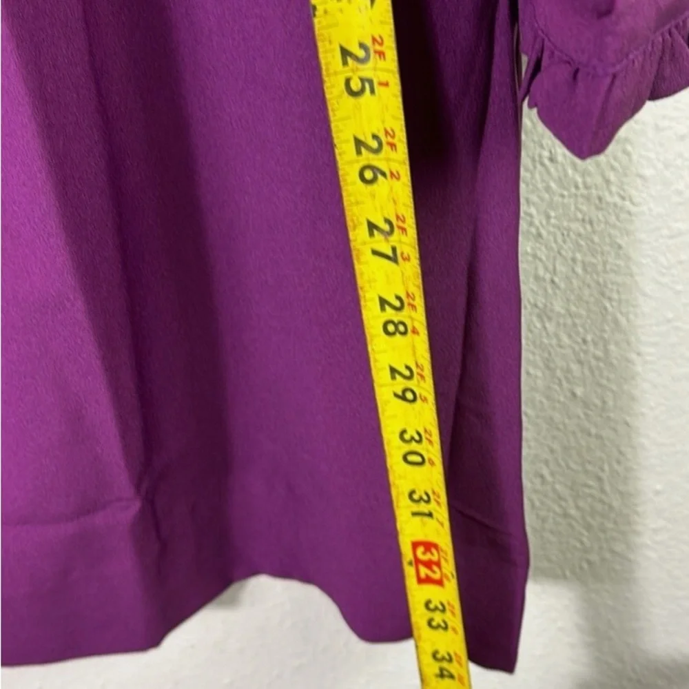 J. Crew Vibrant Purple Long Sleeve Dress
